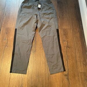 Under Armour Gray Joggers with Black Side Panels and Drawcord